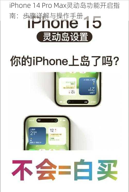 iPhone 14 Pro Max灵动岛功能开启指南:步骤详解与操作手册